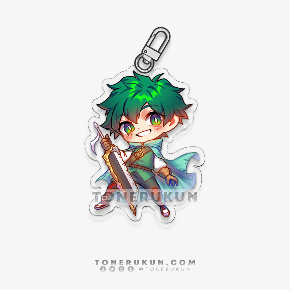 My Little Hero: Bakugou/Deku ♦ Acrylic Charm / Vinyl Sticker