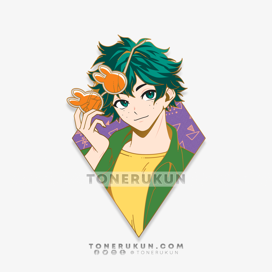 Glasses Midoriya ♦ Enamel Pin / Acrylic Charm ♦ PO