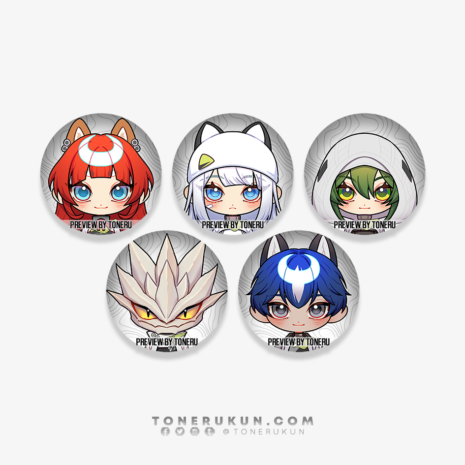 Arknights: Endfield Chibi ♦ Button Pins