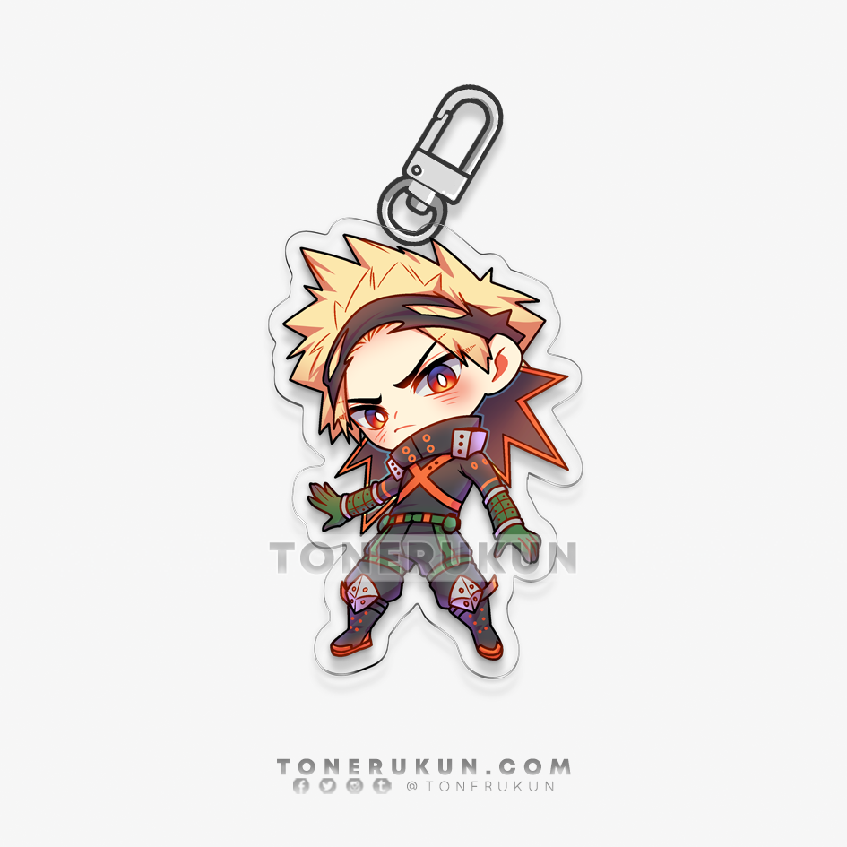 My Little Hero: Bakugou ♦ Acrylic Charm / Vinyl Sticker