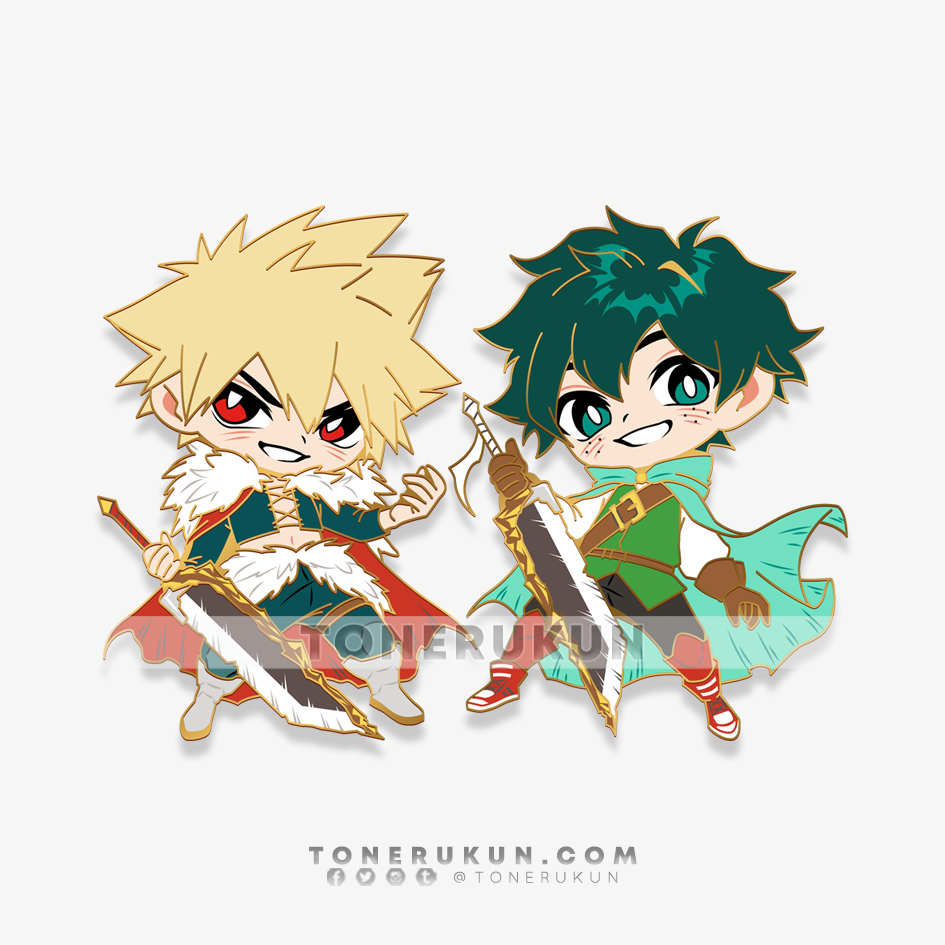 My Little Fantasy: Bakugou/Deku ♦ Enamel Pin / Acrylic Charm ♦ PO