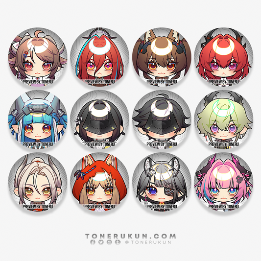 Arknights: Endfield Chibi ♦ Button Pins