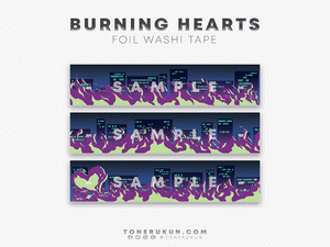 Burning Hearts Washi Tape