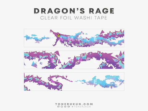 Dragon's Rage Clear Washi Tape